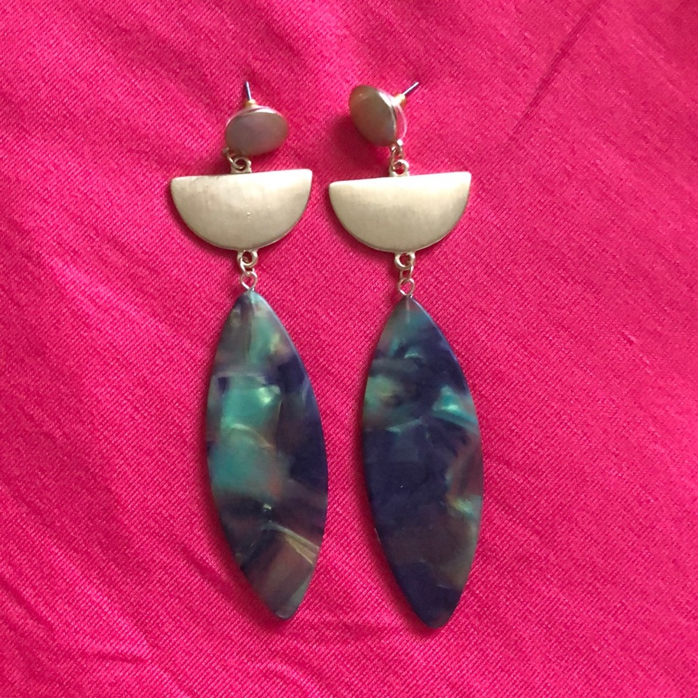 Marble Dangle Earrings